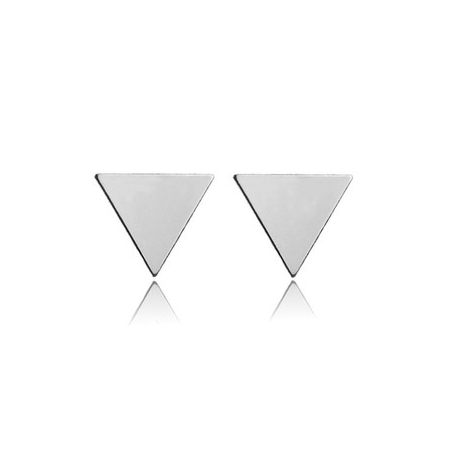 Kolczyki celebrytki trójkąty na sztyftach srebro 925